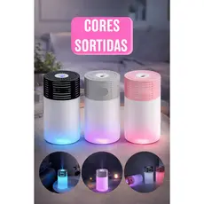 Umidificador de Ar Silencioso com Luminária LED Cores Sortidas