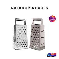 Ralador Inox 4 Faces 4 em 1 Multiuso Profissional Queijo Legumes Verduras Ultra Afiado Resistente