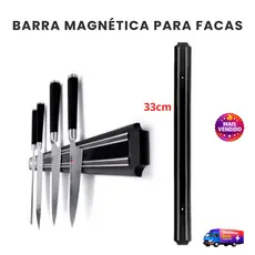 Barra Magnética para Facas Suporte Parede Porta Facas Cozinha Organizador Imã Economia de Espaço