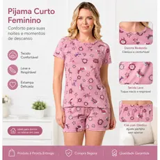 Pijama Baby Doll Slim Feminino Sortido