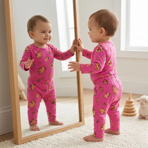 Pijama Térmico Peluciado Bebê Inverno Conjunto Infantil Quentinho Estampado Manga Longa Menina Roupa Frio