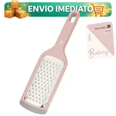 Ralador Fatiado Com Cabo Rosa Casa Cozinha 27cm Em Aço Inox UC80-01 Resistente - Hercules