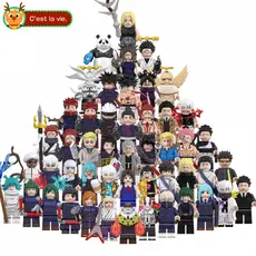 Brinquedos do dia das crianças blocos de construção educacionais presentes de aniversário Warlocks decoração Gojo
