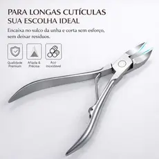 Alicates de Cutícula Profissionais em Aço Inox / Alta Precisão/ Durabilidade e Uso Para Manicure e Pedicure