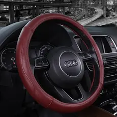 ##[Capa de couro para volante] Capa de couro para volante de carro Four Seasons Capa universal para alça de carro antide