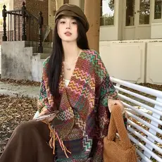 Xale cinta manga manguito ar condicionado viagem étnica Split xale