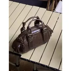 Nicho Design Retro portátil motocicleta saco feminino marca de moda boliche ombro mensageiro saco