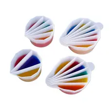 Molde de Silicone Copo Misturador para Resina – Paleta 2/3/4/5 Divisórias DIY Epóxi