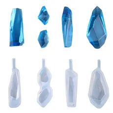 Molde de Silicone Pedra para Resina – Pingente, Brinco e Colar DIY Epóxi Joias