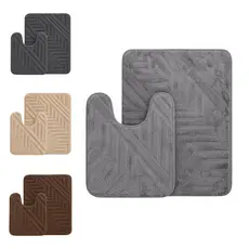 Kit Tapetes para Banheiro Soft Premium – 2 Peças Antiderrapante