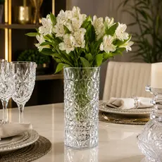 Vaso Decorativo Transparente Cristal 17cm