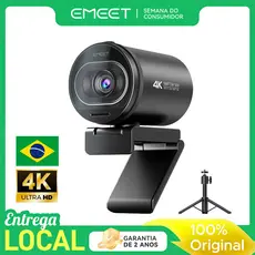 Webcam 4K EMEET S600 com Tripé, 1080p 60fps, Câmera para PC e Videoconferência - S600 Kit