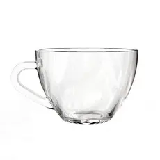 Conjunto 3 Canecas Vidro Transparente 250 ml Elegante Versátil Café Chá Bebidas