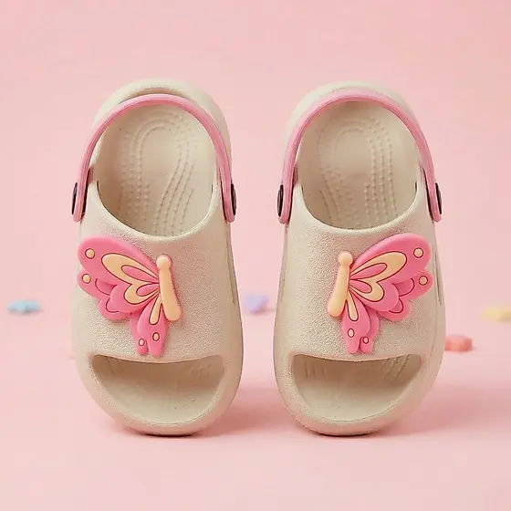 Chinelo Slide Menina Feminina Antiderrapante Emborrachado Prático Princesa Nuvem