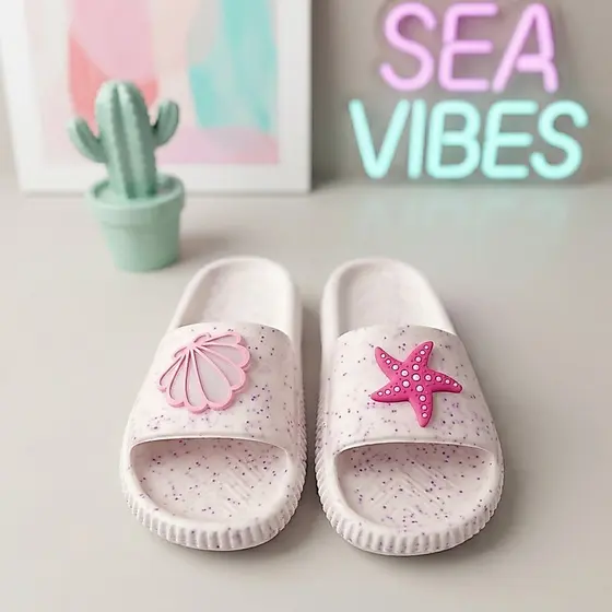 Chinelo Nuvem Slide Infantil Garotas Verão Leve Pratico Confortável