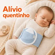 Cinta Térmica Bebê Anti Cólica Gases Bolsa Sementes Ervas Faixa Abdominal Alívio Recém Nascido
