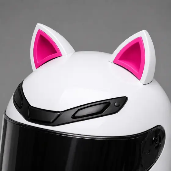 Orelha de Gato para Capacete Par Universal Acessório Moto Bike Dupla Face Encaixe Removível