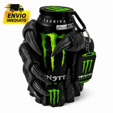 Porta Lata Monster Energy Copo Suporte 473ml Kit Completo