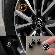 Tampa de Válvula Pneu Citroën Prata C3 C4 C4 Cactus C5 Aircross DS3 DS4 DS5 Xsara Picasso 2 Pares