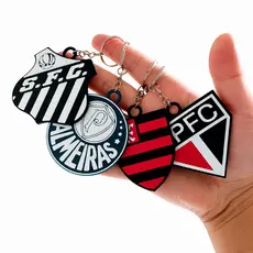 Kit 10 Chaveiros de Times de Futebol Personalizados | Escolha os Times