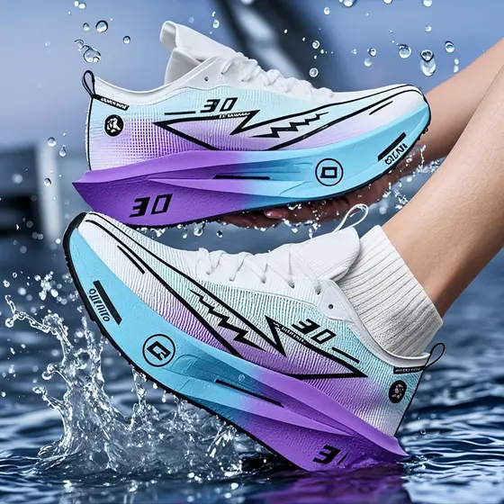 Novos Sapatos Esportivos Casuais De Placa De Carbono Com Almofada Macia E Tênis De Corrida off-road Antiderrapantes Ao A