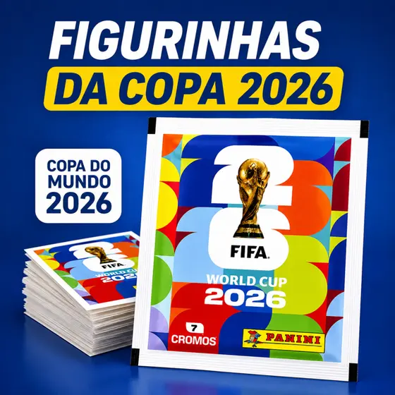 Kit Figurinhas Copa do Mundo 2026 Panini Original | Pacotes Lacrados | Escolha a Quantidade