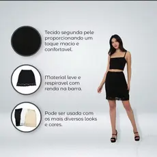 Kit com 2 Saia Anágua segunda pelelililili