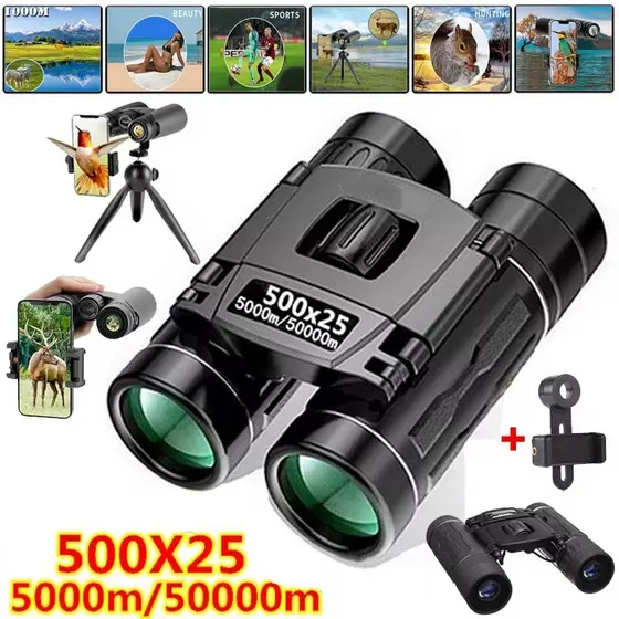 visão de longa distância zoom hd 5000m/100000m binóculos portáteis para camping ao ar livre e esportes