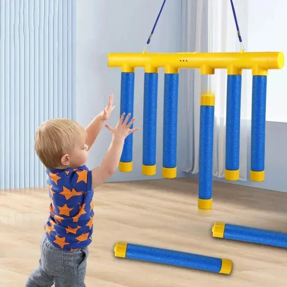Jogo De Bastões De Queda De SUPER Desafio , Bastão De Agarrar Olhos E Mãos Para Exercícios De Reação Rápida