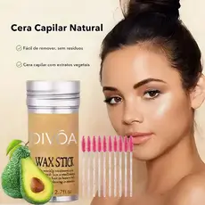 Cera Bastão de Cabelo Antifrizz Wax Stick Pomada Modeladora Hidratante Para Fios Soltos 75g