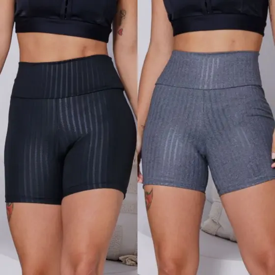 Legging 3D Meia Coxa Academia Shortinho Leg Fitness