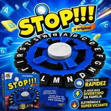 Jogo Stop Eletrônico Original Responde Rápido Português Diversão em Família