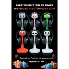 Suporte para fone / Suporte Headphone / Acessório Gamer / Organizador / Headset / Impressão 3D