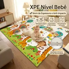 Tapete De Atividades Bebê Tapete Tatame Infantil Dupla Face 1.8*1.5M/1.8*2M Tapete de Atividades Bebê Emborrachado XPE