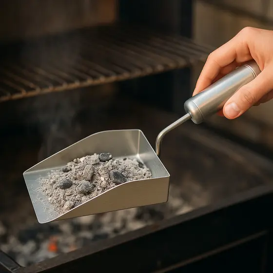 Pá Cinza Para Limpeza Churrasqueira Carvão Brasa Inox
