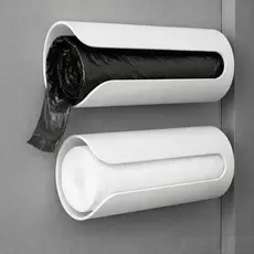 Suporte para Rolo de Saco de Lixo Para Casa Em Cozinha Banheiro Dispenser Porta Sacolas de Supermercado Puxa Saco