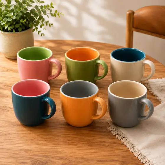CANECA CERÂMICA 180ML COLOR