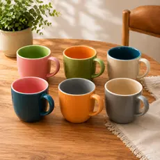 CANECA CERÂMICA 180ML COLOR