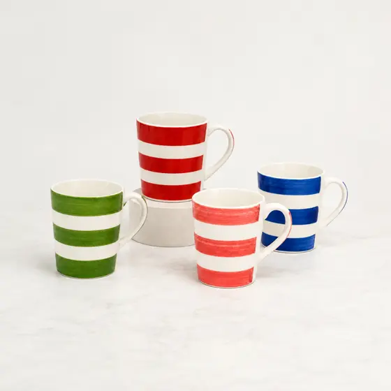 CANECA LISTRADA CERÂMICA 300ML