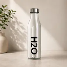 GARRAFA VIDRO 750ML H2O