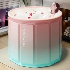 Banheira Dobrável Tecido Compostos - Banho ou Piscina para Criança/Adulto/Bebe - MBD-1