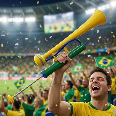 Vuvuzela Corneta Ar Copa Mundo Buzina De Navio Brasil Grande - TOY-001