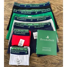 Kit 5 Cuecas Boxer Brooksfield Algodão – Conforto Premium Masculina M G GG Sortidas.