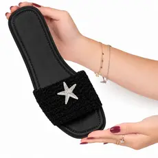 Tamanco Feminino Flat Sandália Flatform Chinelo Estrela do Mar Confortável Rasteirinha Promoção