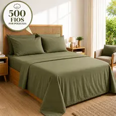 Kit 3Pçs Jogo de Cama Toque de Seda Micropercal Peletizado Toque Algodão 400 Fios Casal Queen King