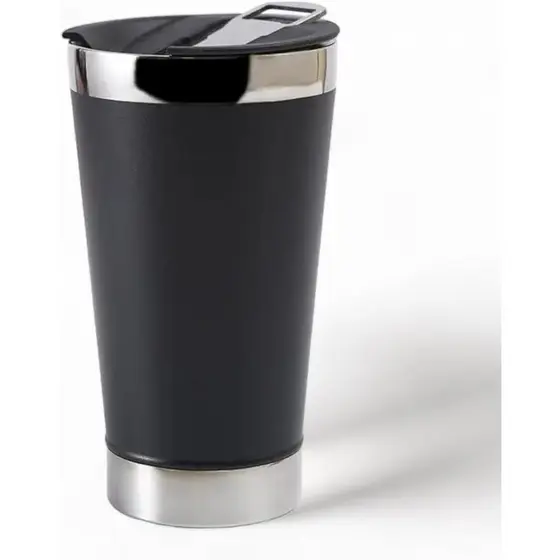 Copo Térmico 473ml Mantém Gelado por 4 Hrs, Abridor De Garrafa, Perfeito Para Cerveja / Refrigerante