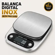 Balança de Cozinha Digital de Alta Precisão 1g/10kg Balança Eletrônica Culinária com Display LCD