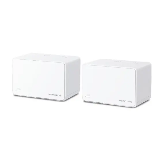 Kit de Roteador Halo H80X(2 unid) Dual Band AX3000 Sistema Mesh Wi-Fi 6, Cobre até 460 m², Mercusys