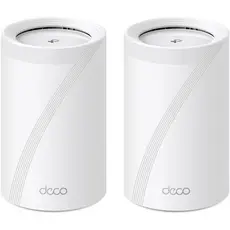 Kit de Roteador Deco BE65(2un) Tri-Band BE11000 Mesh Wi-Fi 7, Cobre até 420 m², 200dispositivos