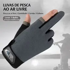 Luvas De Pesca E Ciclismo Masculinas/Femininas – Proteção Solar De Meio Dedo De Seda Gelada Respirável Para Motocicleta